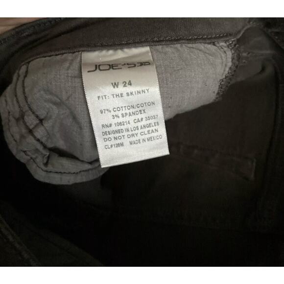 JOES JEANS Womens Size W24 24 Gray Coated Denim The Skinny Jeans 31" Inseam - Picture 7 of 7